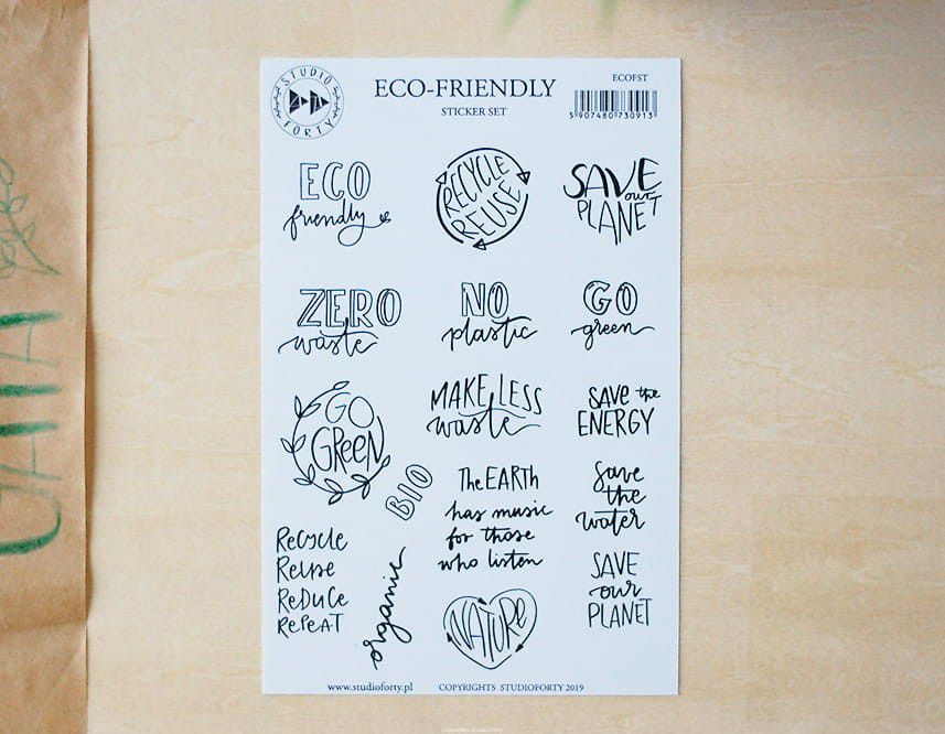 Set de Stickers ECO FRIENDLY - Collection GAIA  STUDIO FORTY