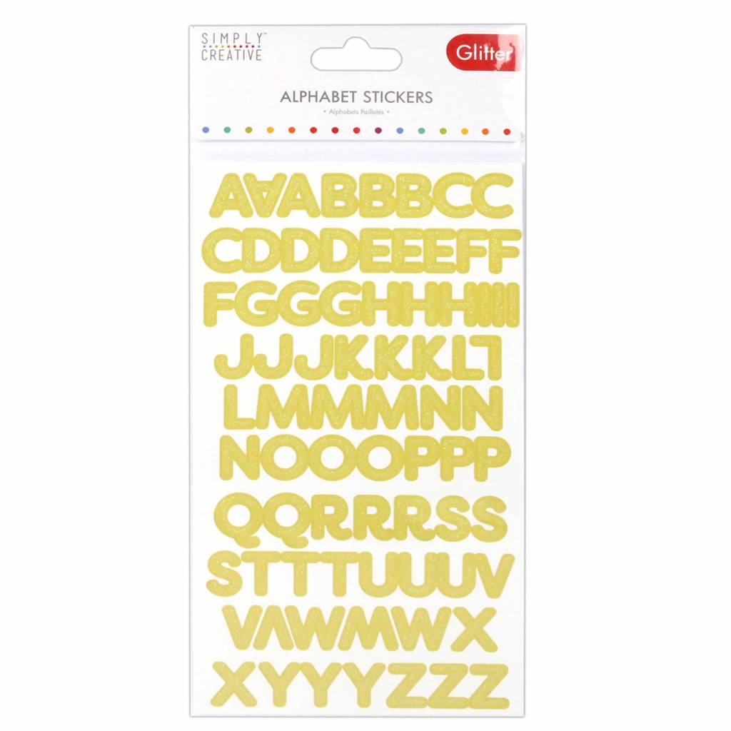 Alphabet Stickers Or SIMPLY CREATIVE