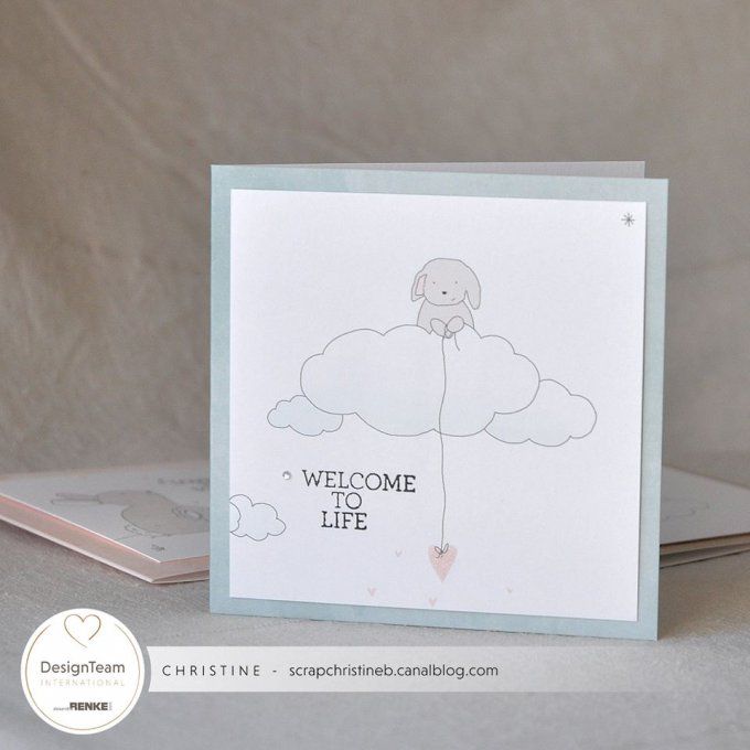 Papier Design AR Baby Elephant in heaven' 